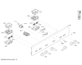 Схема №5 CH730244 с изображением Панель управления для плиты (духовки) Bosch 11016605