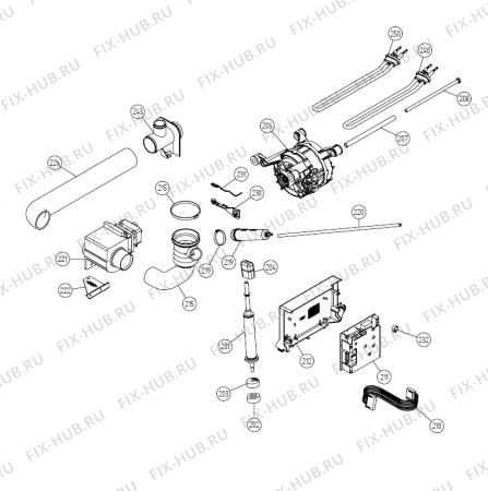 Взрыв-схема стиральной машины Gorenje WMC55 V NO   -Titanium (170695, WMC55) - Схема узла 02