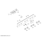 Схема №3 HGG233121R с изображением Панель управления для плиты (духовки) Bosch 00702894