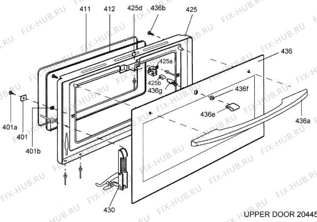 Взрыв-схема вытяжки Gorenje Loistoliesi 60S A245A63A FI   -White FS 60 (900000403, A245A63A) - Схема узла 04