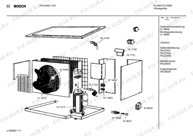 Схема №1 RKV1433 BOSCH с изображением Регулятор давления для климатотехники Bosch 00262165