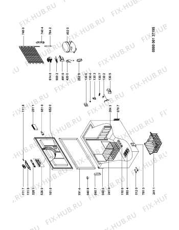 Схема №1 AFG 6647 DGT с изображением Сенсорная панель для холодильника Whirlpool 480132101197