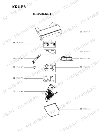 Схема №1 TR522341/3Q с изображением Другое для слайсера Krups SS-995579