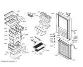 Схема №1 KKE21221TI с изображением Крышка для холодильной камеры Bosch 00494627