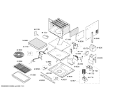 Схема №2 H5972S0 с изображением Держатель-разделитель для электропечи Bosch 00491986