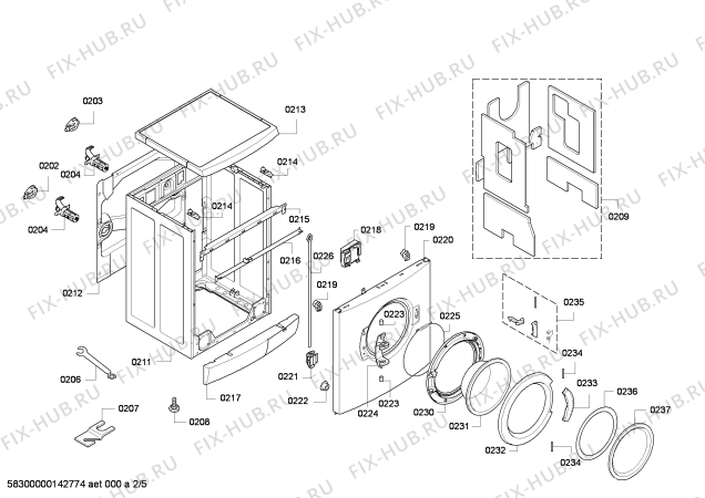 Схема №4 WM16E394 iQ390 varioPerfect с изображением Панель управления для стиралки Siemens 00707873