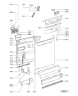 Схема №2 GSFS 2551 WS с изображением Панель для электропосудомоечной машины Whirlpool 481245371709