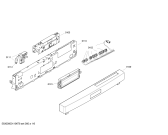 Схема №3 SE20T293GB с изображением Передняя панель для посудомоечной машины Siemens 00444974