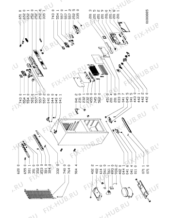 Схема №2 ART 180 с изображением Заглушка для холодильной камеры Whirlpool 481944229127