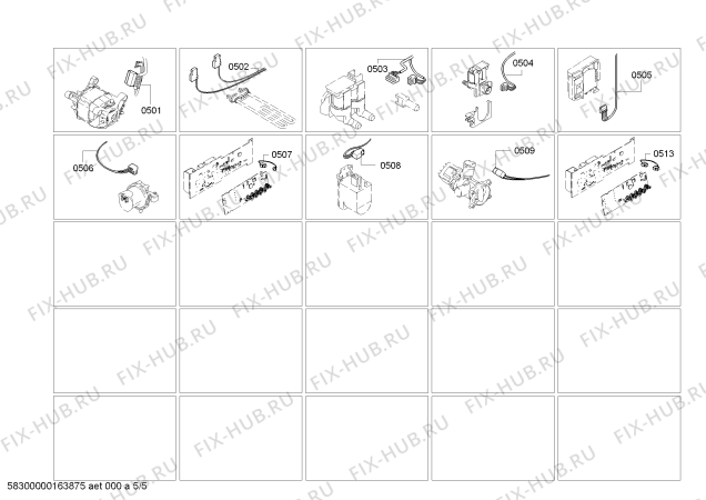 Взрыв-схема стиральной машины Bosch WAQ24410GR Avantixx 8 VarioPerfect - Схема узла 05