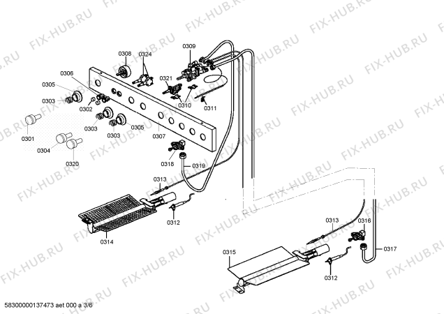 Схема №3 HG19121NE с изображением Втулка шарнира для электропечи Siemens 00247848