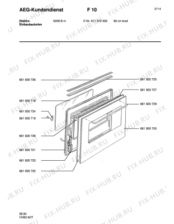 Схема №3 COMPETENCE 5209B-M с изображением Нагревательный элемент для плиты (духовки) Aeg 8996619207146