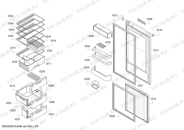Схема №3 KGV36X25 с изображением Панель управления для холодильника Bosch 00665334