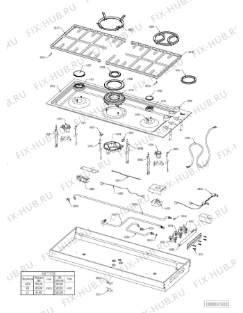 Схема №1 AKM 296 IX с изображением Втулка для плиты (духовки) Whirlpool 480121103555
