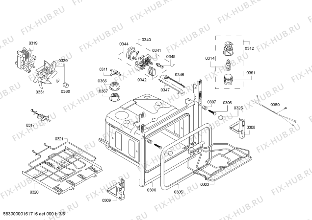 Схема №2 3HB569XP Horno.balay.py.2d.CFg.E3_MCT.pt_carr.inx с изображением Модуль управления, запрограммированный для плиты (духовки) Bosch 00700149