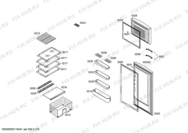 Схема №2 KSV33614FF с изображением Контейнер для холодильника Bosch 00676065