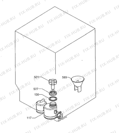 Взрыв-схема посудомоечной машины Tricity Bendix ZT615 - Схема узла Water softener 066