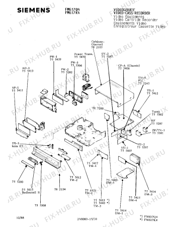 Схема №11 FM617K4 с изображением Инструкция по эксплуатации для видеоэлектроники Siemens 00530534