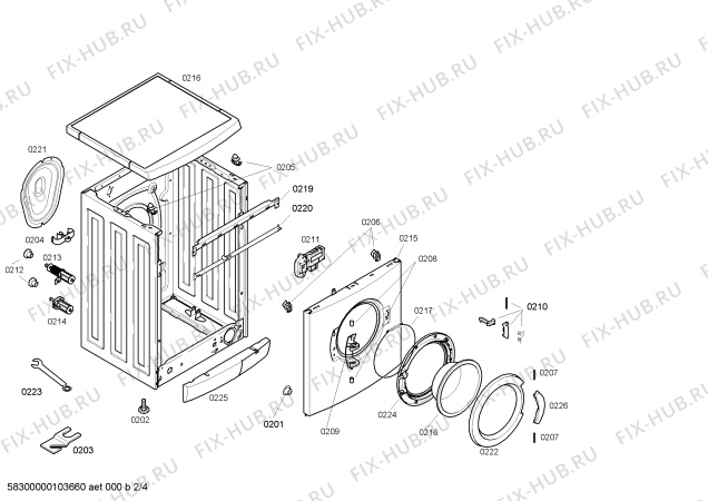 Схема №2 WXL761PL SIWAMAT XL 761 с изображением Ручка для стиралки Siemens 00491058