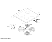 Схема №6 HLN653250B с изображением Стеклокерамика для плиты (духовки) Bosch 00681094