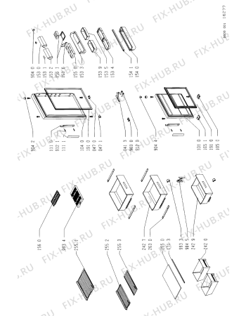 Взрыв-схема холодильника Bauknecht KG 2997/2 - Схема узла