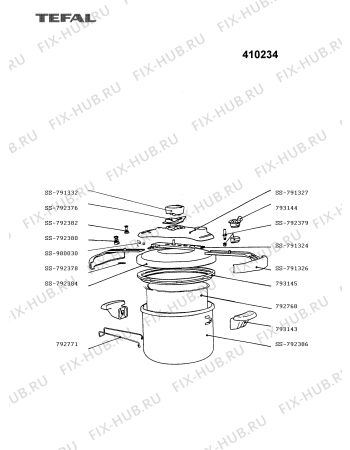 Схема №1 410237 с изображением Кастрюля для духовки Tefal SS-792384