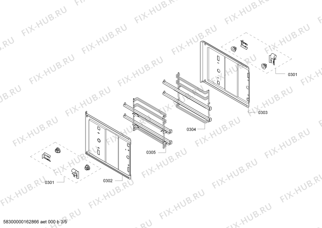 Схема №3 P1HEB75751 с изображением Ручка выбора программ для электропечи Bosch 00615826