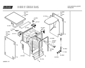 Схема №4 SF2NCA2, 026/251-91 с изображением Передняя панель для электропосудомоечной машины Bosch 00358889