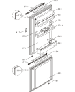 Схема №1 KI231LA-R (645777, HZI2386) с изображением Дверца для холодильной камеры Gorenje 662033