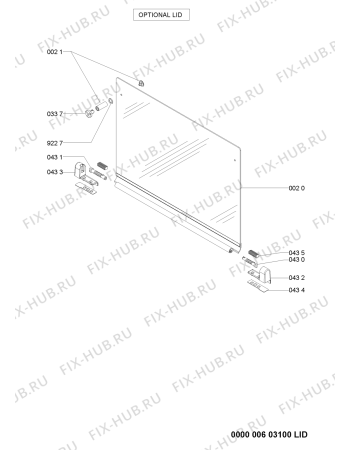 Схема №1 AKR 3551/IX с изображением Шланг для плиты (духовки) Whirlpool 481060414831