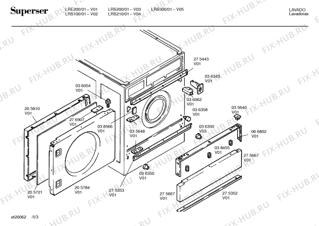 Схема №3 LRS300 с изображением Переключатель для стиральной машины Bosch 00067351