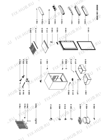 Схема №1 ARG 417/1/G/R с изображением Поверхность для холодильника Whirlpool 481945858457