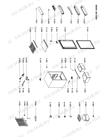 Схема №1 CBI606W CBI 606 W 645 401 10 с изображением Другое для холодильника Whirlpool 481946238873