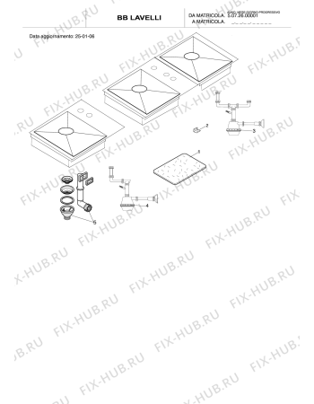 Взрыв-схема плиты (духовки) Indesit BBLAVELLI (F029592) - Схема узла