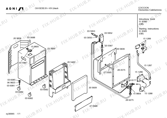 Схема №1 C615ESE C615E с изображением Инструкция по эксплуатации для электрообогревателя Bosch 00518305
