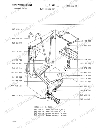 Взрыв-схема стиральной машины Aeg LAV740 WS - Схема узла Hydraulic System 272