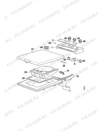 Взрыв-схема стиральной машины Zanussi TL897V - Схема узла Command panel 037