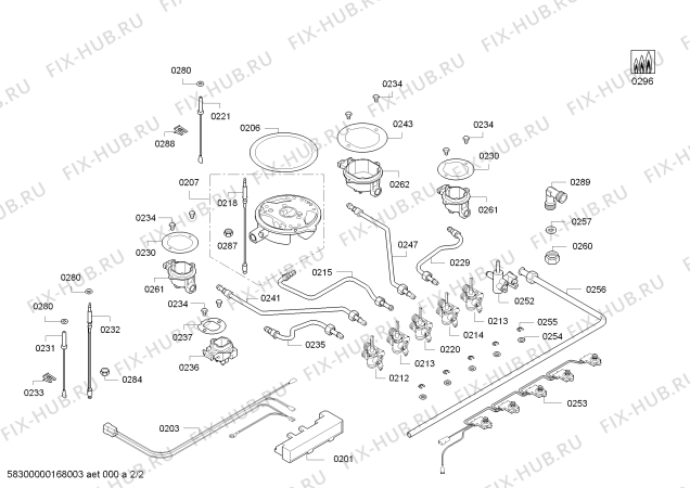 Взрыв-схема плиты (духовки) Bosch PPQ716M21Y ENC.PPQ716M21Y 4G+1W BO T70F 2011 - Схема узла 02