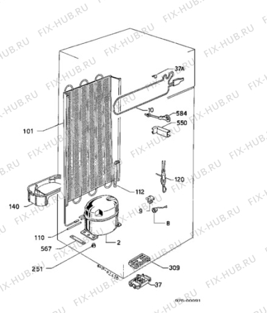 Взрыв-схема холодильника Electrolux ER2520I - Схема узла Functional parts