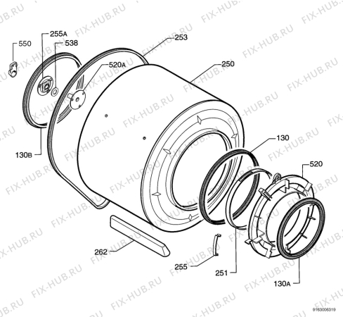 Взрыв-схема комплектующей Privileg 147543_10330 - Схема узла Functional parts 267