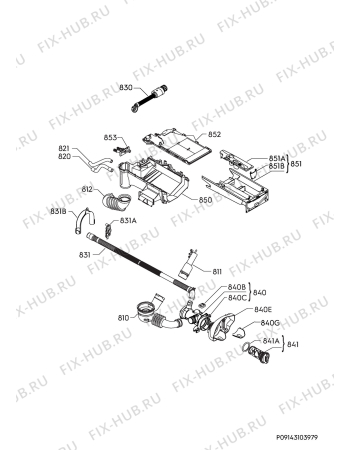 Взрыв-схема стиральной машины Electrolux EW6F1493D - Схема узла Hydraulic System 272