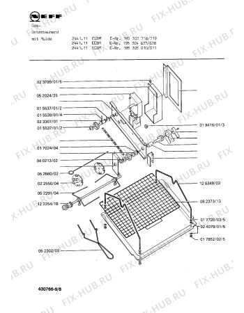 Схема №4 1321445101 2441/111ECSM с изображением Противень для духового шкафа Bosch 00024284