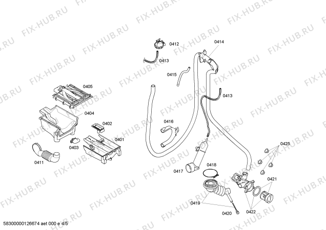 Схема №3 WI14W540EU с изображением Крышка для стиралки Bosch 00479317