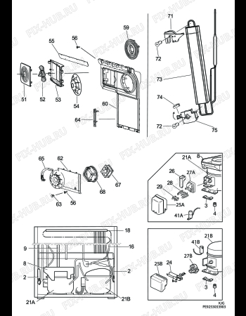 Взрыв-схема холодильника Privileg 905109_41762 - Схема узла C10 Cold, users manual