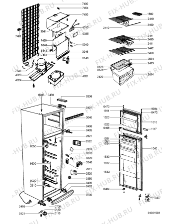 Схема №1 WBD 500 с изображением Микрокомпрессор для холодильной камеры Whirlpool 481236038937