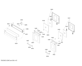 Схема №2 HSB745A55E с изображением Панель выдвижного ящика для плиты (духовки) Bosch 00710796