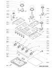 Схема №2 AKS 341/IX с изображением Трубка подачи газа для плиты (духовки) Whirlpool 481060414941