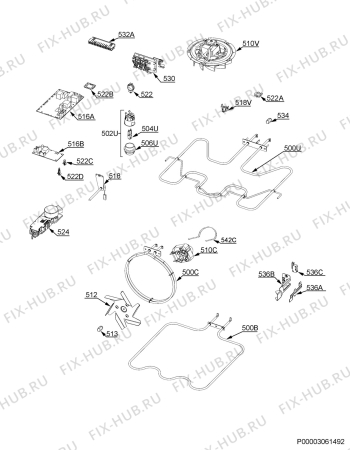 Схема №2 EP5004031M с изображением Субмодуль для духового шкафа Aeg 973940321036022