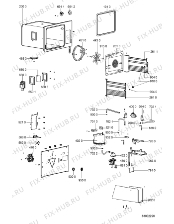 Схема №3 SPC 3035 с изображением Переключатель для духового шкафа Whirlpool 481241078158