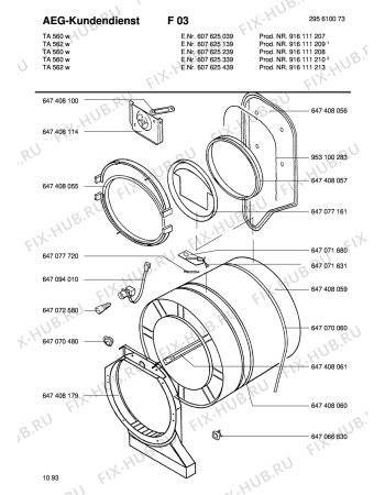 Взрыв-схема стиральной машины Blomberg TA 562-W 916 111 212 - Схема узла Section2